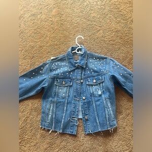 Joe’s Jeans Rhinestone Jean Jacket